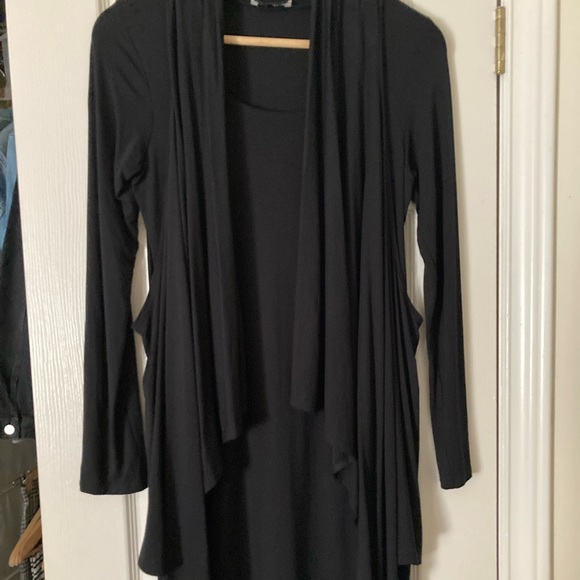 Dainty Hooligan Boutique, Invested Black Drape Jersey Dress - Small - Picture 2 of 2